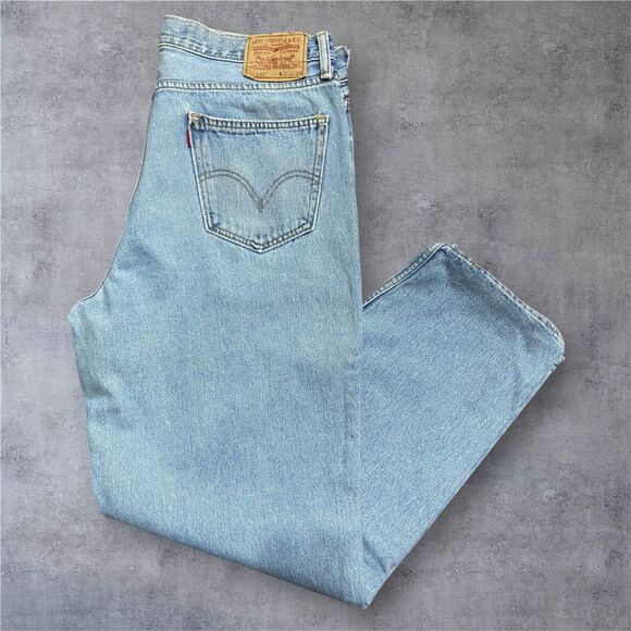 Levi's 560 2005 Comfort Baggy Grunge Skater Blue Denim Jeans Men's Size 36 x 33 - Picture 1 of 10